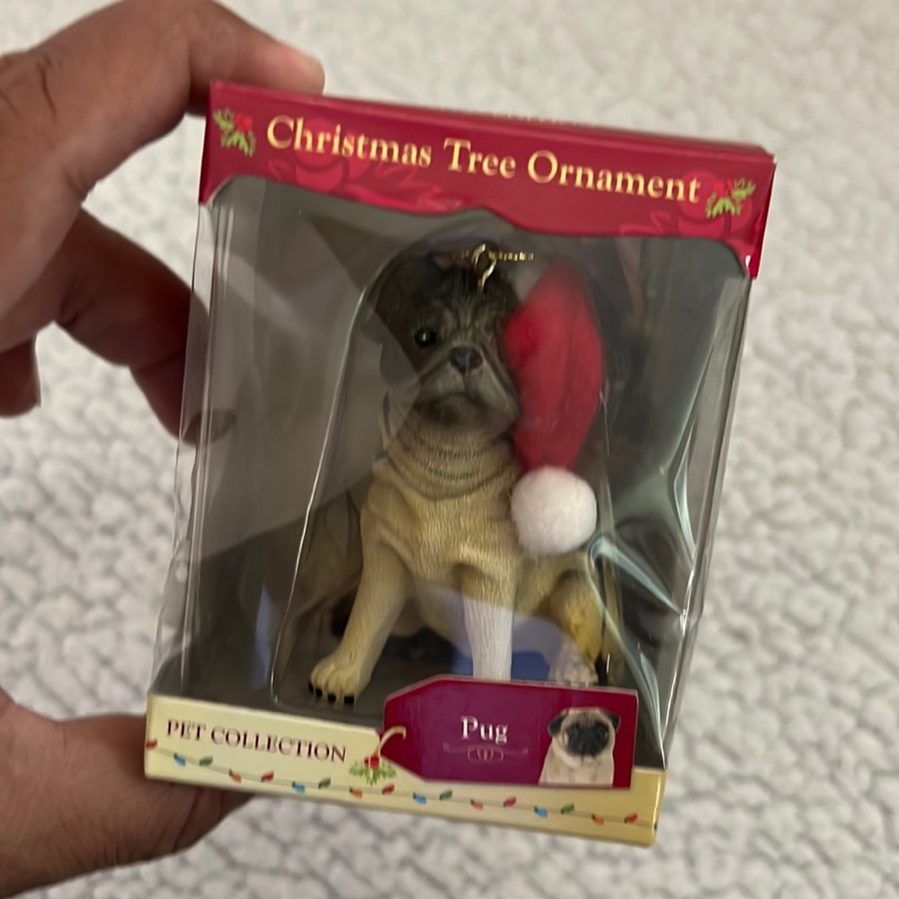 NIB Christmas tree ornament pet collection - The‎ Pug